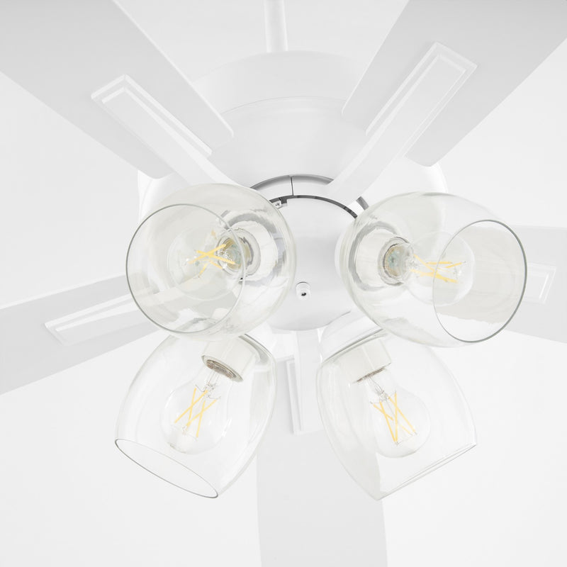 Quorum 4525-0408 52" Ceiling Fan, Studio White