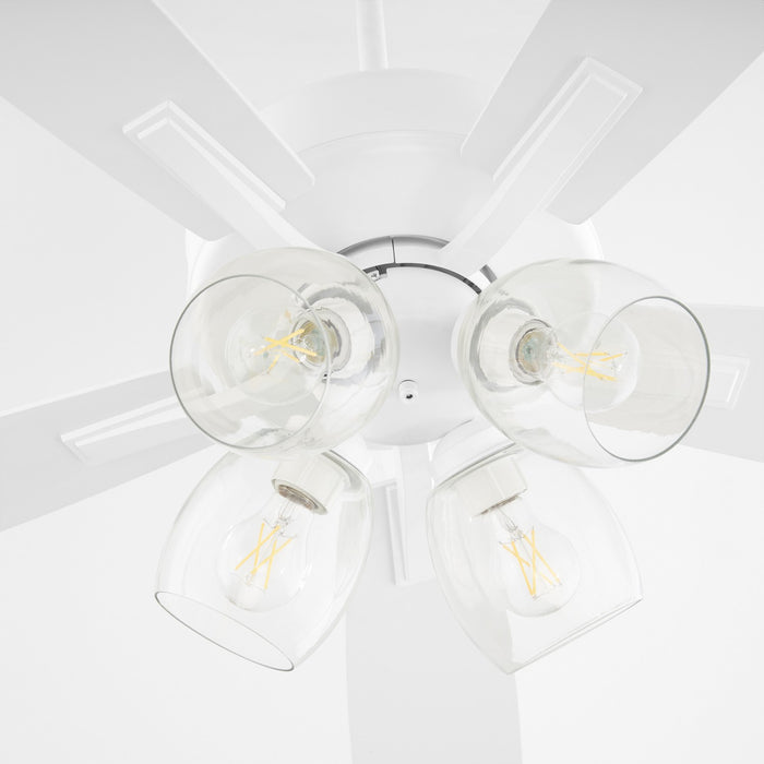 Quorum 4525-0408 52" Ceiling Fan, Studio White