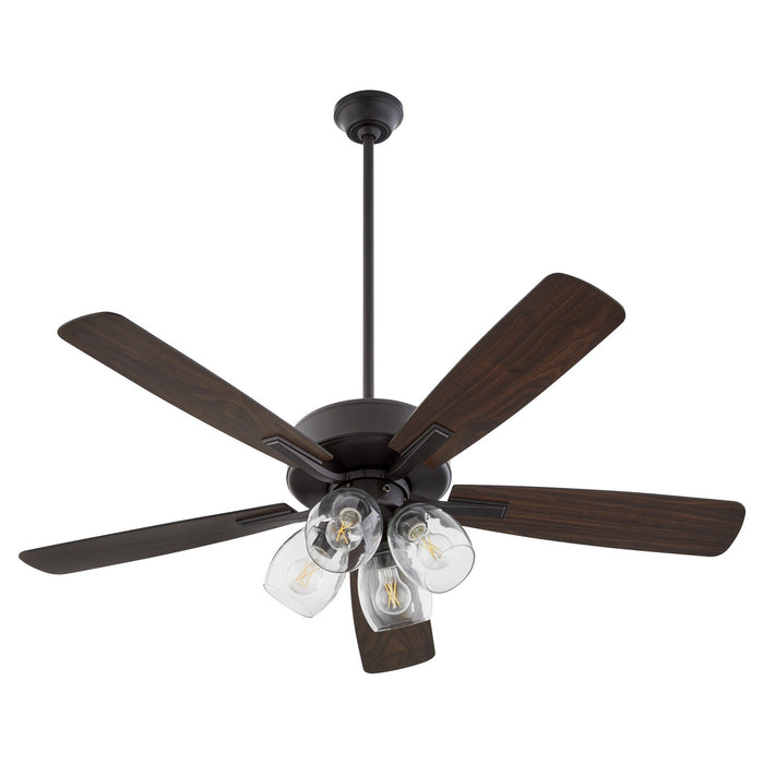 Quorum 4525-04159 52" Ceiling Fan, Matte Black