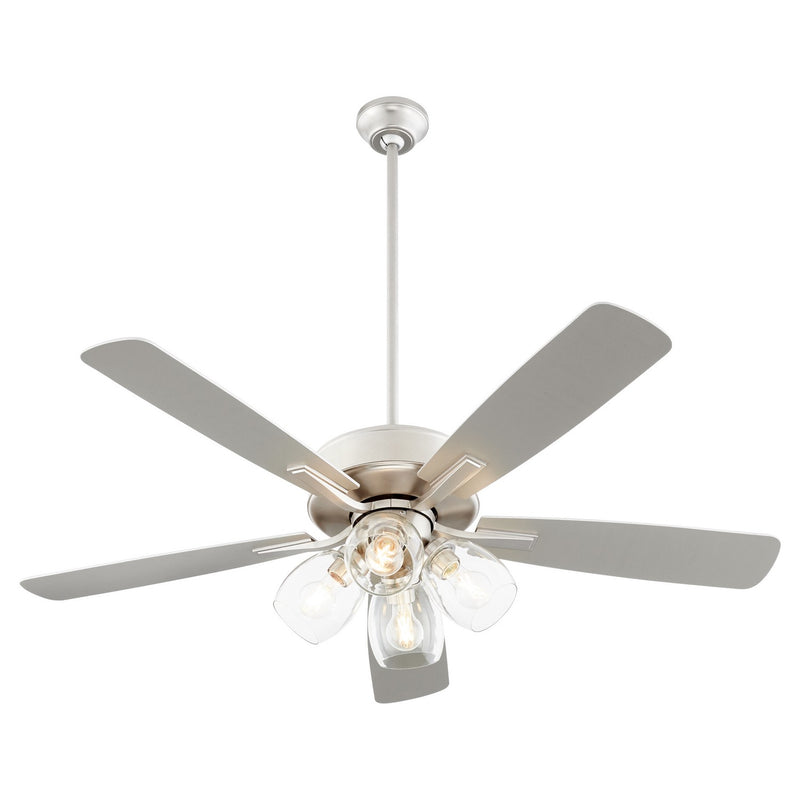 Quorum 4525-04165 52" Ceiling Fan, Satin Nickel