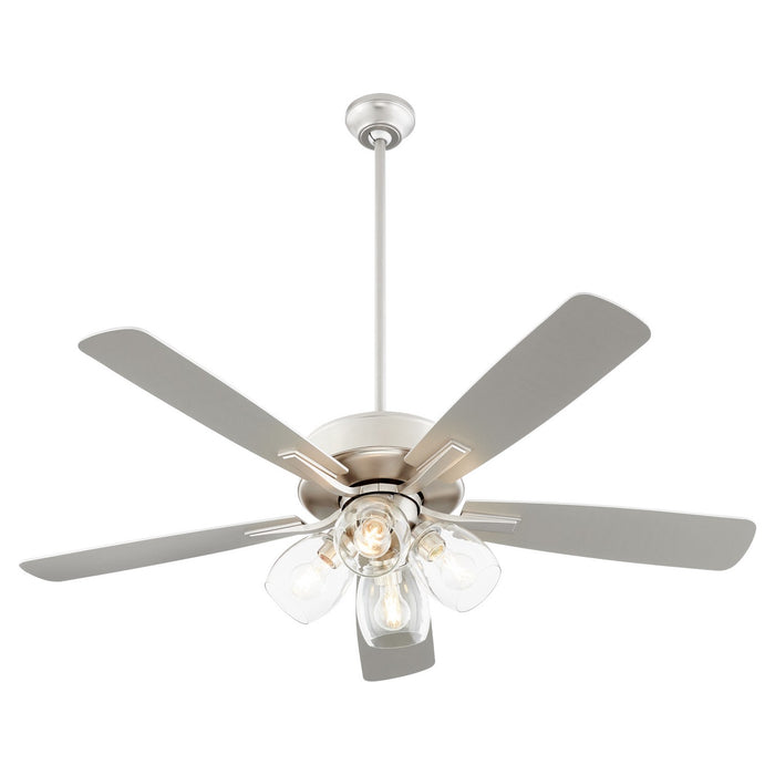 Quorum 4525-04165 52" Ceiling Fan, Satin Nickel