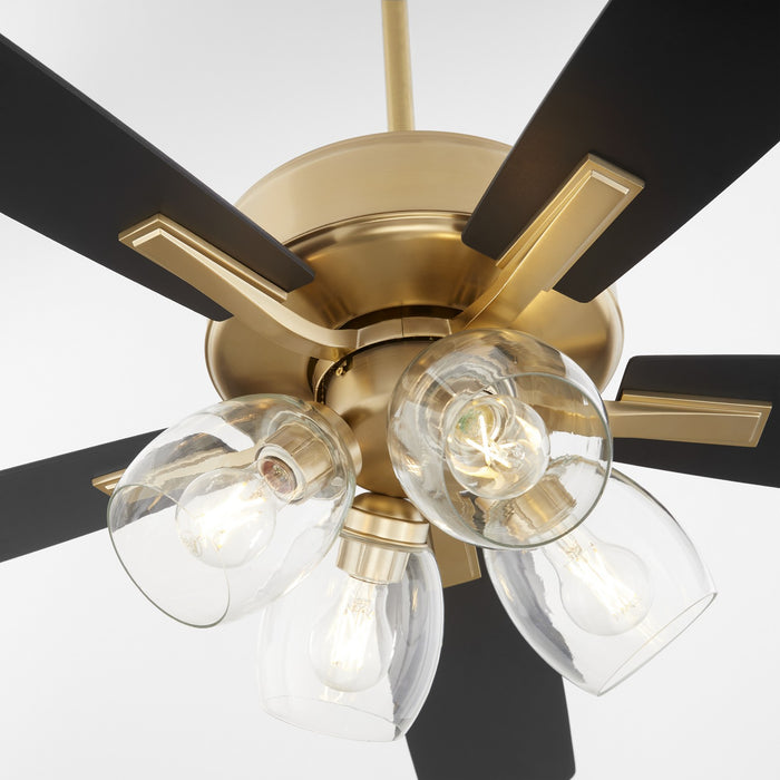Quorum 4525-0480 52" Ceiling Fan, Aged Brass