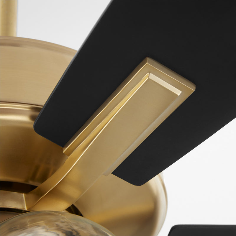 Quorum 4525-0480 52" Ceiling Fan, Aged Brass