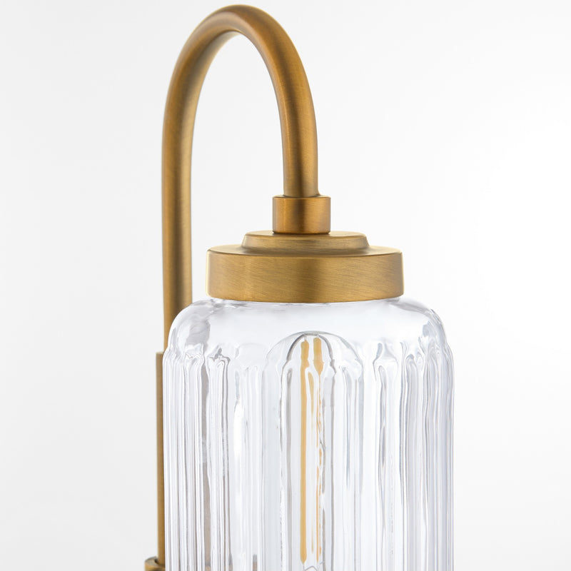 Quorum 5015-2-47 Two Light Vanity, Brushed Brass