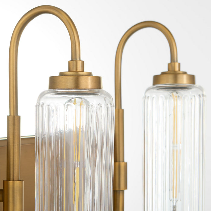 Quorum 5015-3-47 Three Light Vanity, Brushed Brass
