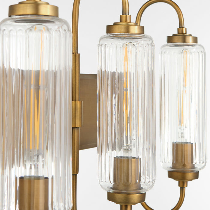 Quorum 5015-4-47 Four Light Vanity, Brushed Brass