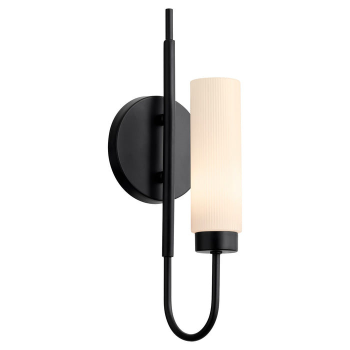 Quorum 5024-1-59 One Light Wall Mount, Matte Black