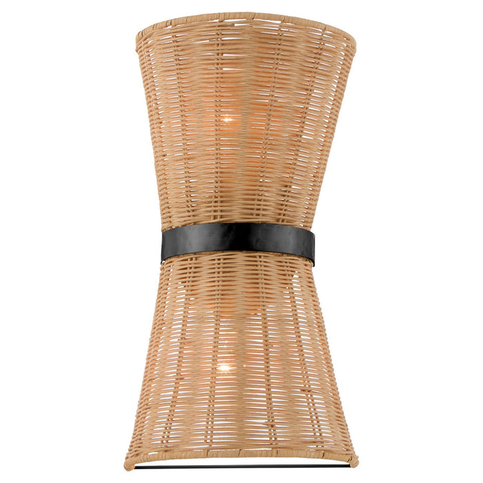 Quorum 5123-59 Two Light Wall Sconce, Matte Black