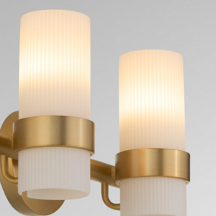 Quorum 5169-2-47 Two Light Vanity, Brushed Brass