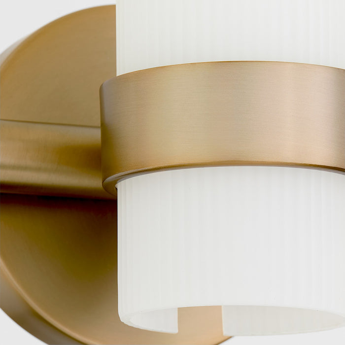 Quorum 5169-3-47 Three Light Vanity, Brushed Brass