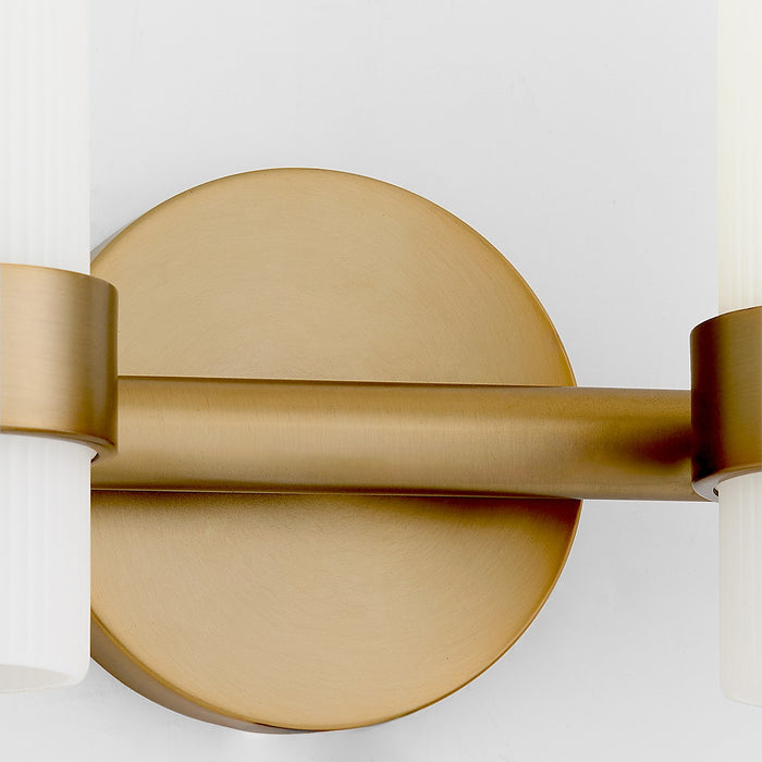 Quorum 5169-4-47 Four Light Vanity, Brushed Brass