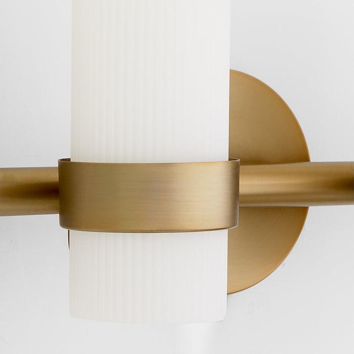 Quorum 5169-4-47 Four Light Vanity, Brushed Brass