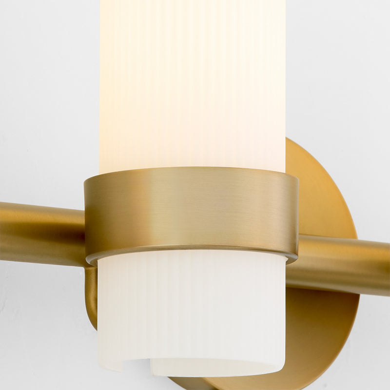 Quorum 5169-4-47 Four Light Vanity, Brushed Brass