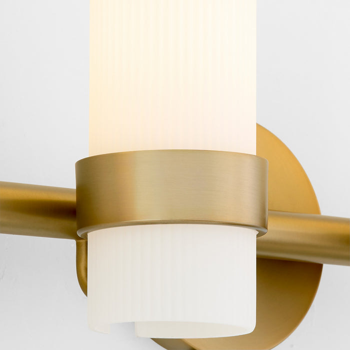Quorum 5169-4-47 Four Light Vanity, Brushed Brass