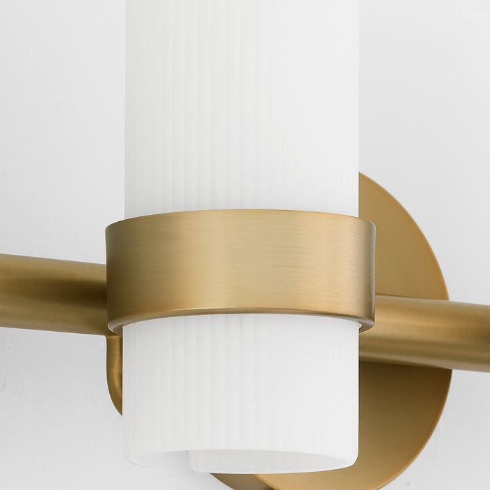 Quorum 5169-4-47 Four Light Vanity, Brushed Brass