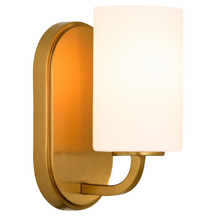 Quorum 5307-1-47 One Light Wall Mount, Brushed Brass
