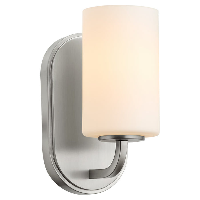 Quorum 5307-1-65 One Light Wall Mount, Satin Nickel