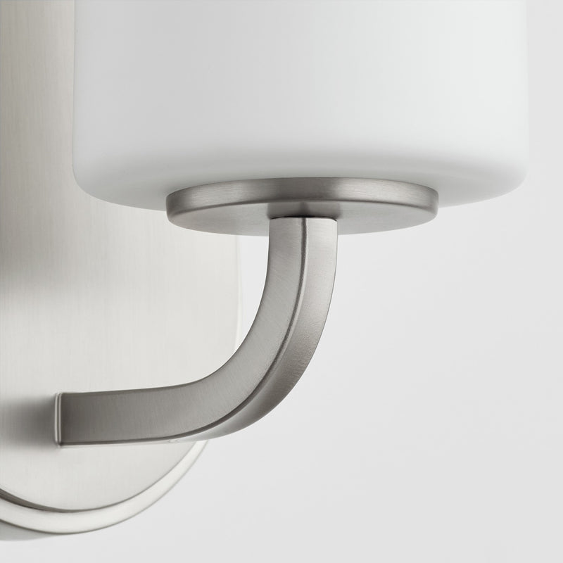 Quorum 5307-1-65 One Light Wall Mount, Satin Nickel