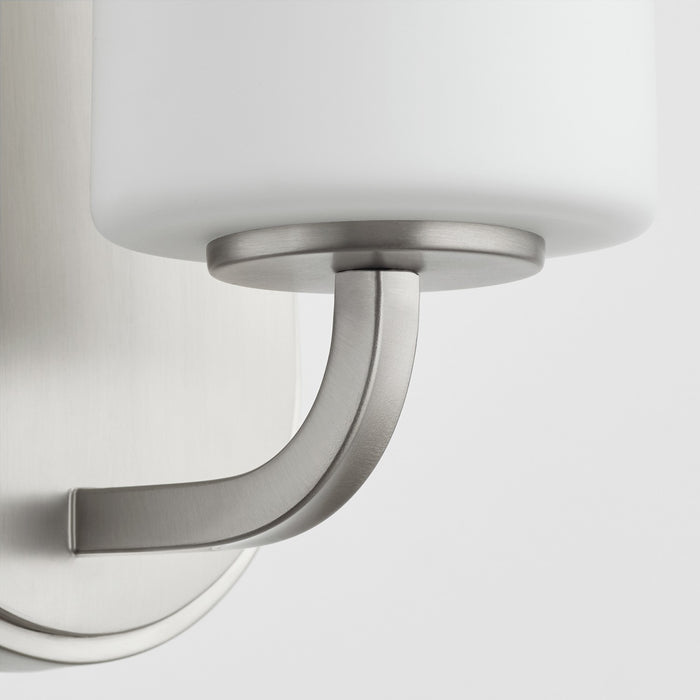 Quorum 5307-1-65 One Light Wall Mount, Satin Nickel