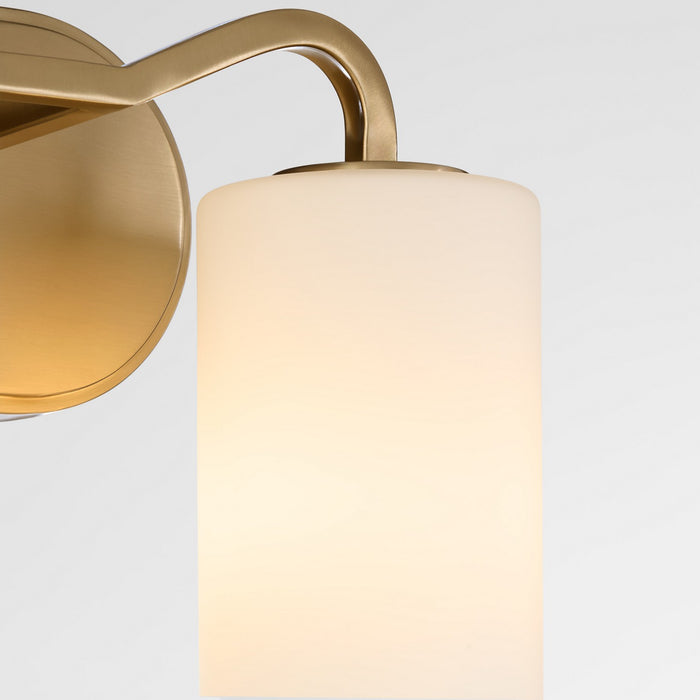 Quorum 5307-2-47 Two Light Vanity, Brushed Brass