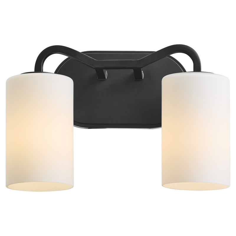 Quorum 5307-2-59 Two Light Vanity, Matte Black