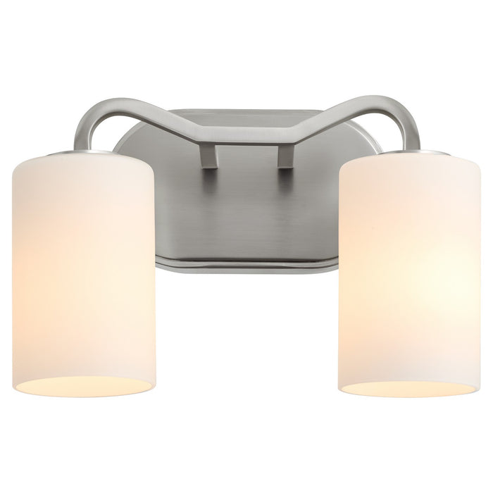 Quorum 5307-2-65 Two Light Vanity, Satin Nickel