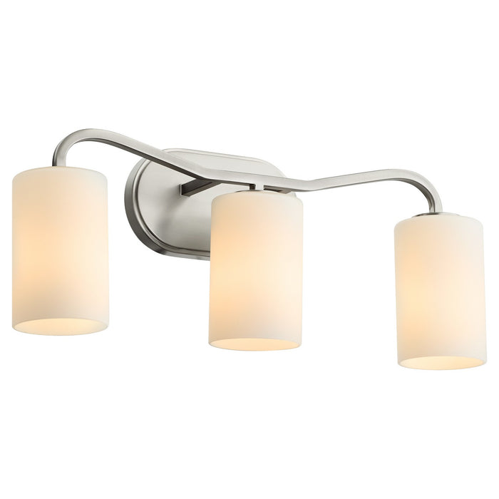 Quorum 5307-3-65 Three Light Vanity, Satin Nickel