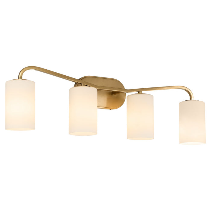 Quorum 5307-4-47 Four Light Vanity, Brushed Brass