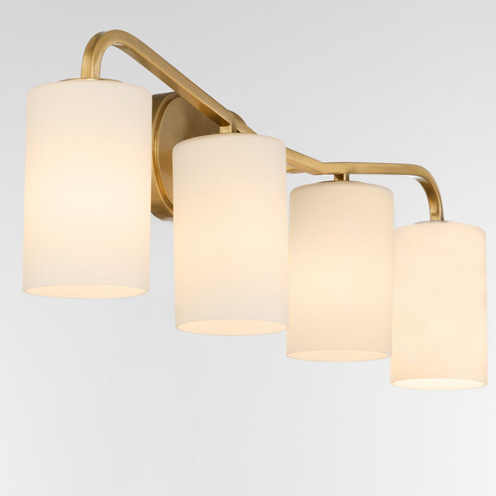 Quorum 5307-4-47 Four Light Vanity, Brushed Brass