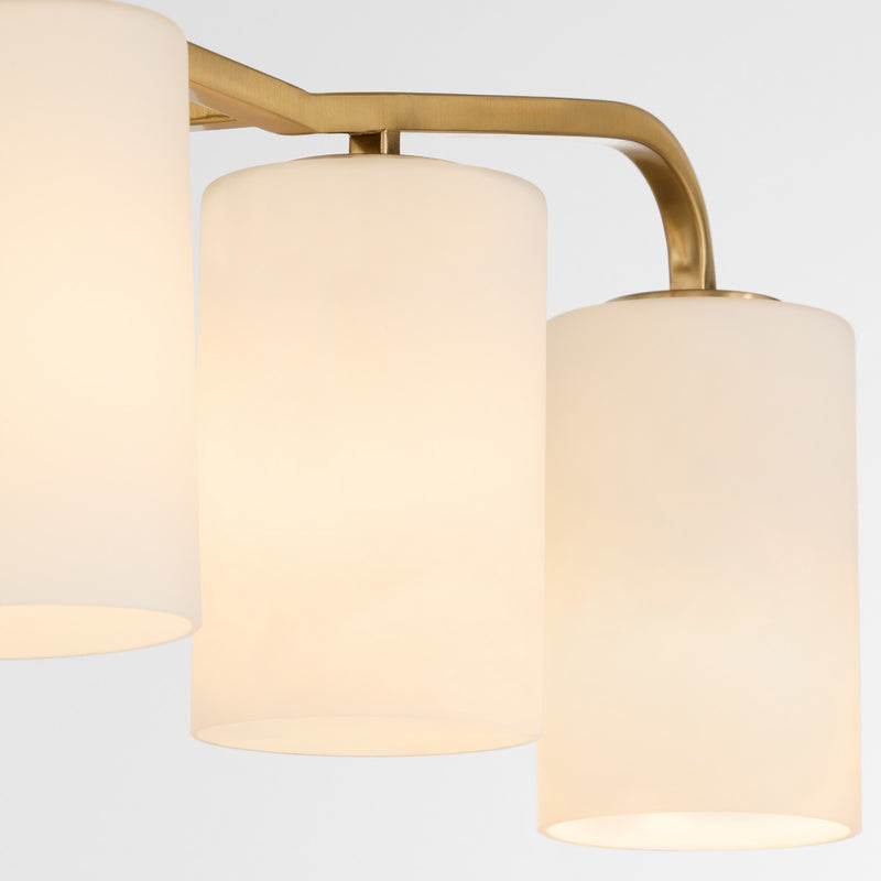Quorum 5307-4-47 Four Light Vanity, Brushed Brass