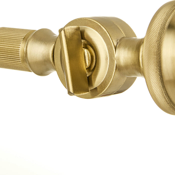 Quorum 5320-1-3280 One Light Wall Mount, Blue w/ Aged Brass