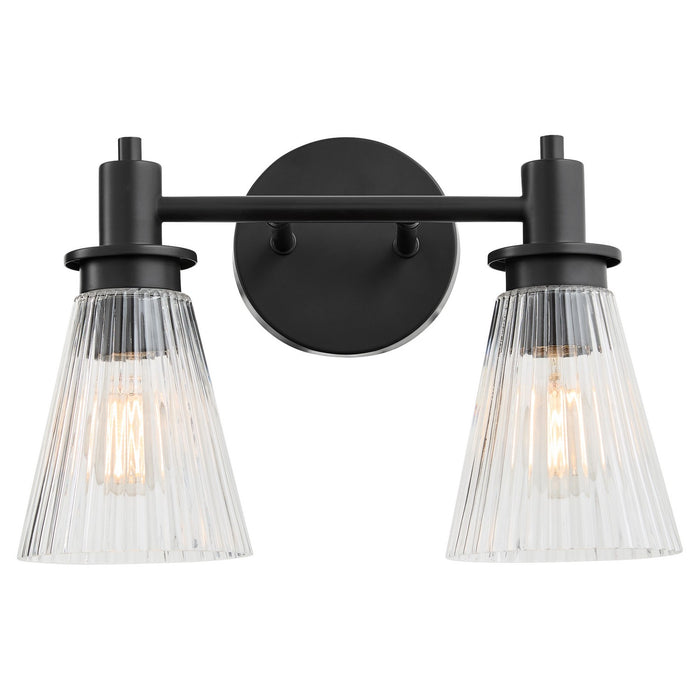 Quorum 5803-2-59 Two Light Vanity, Matte Black