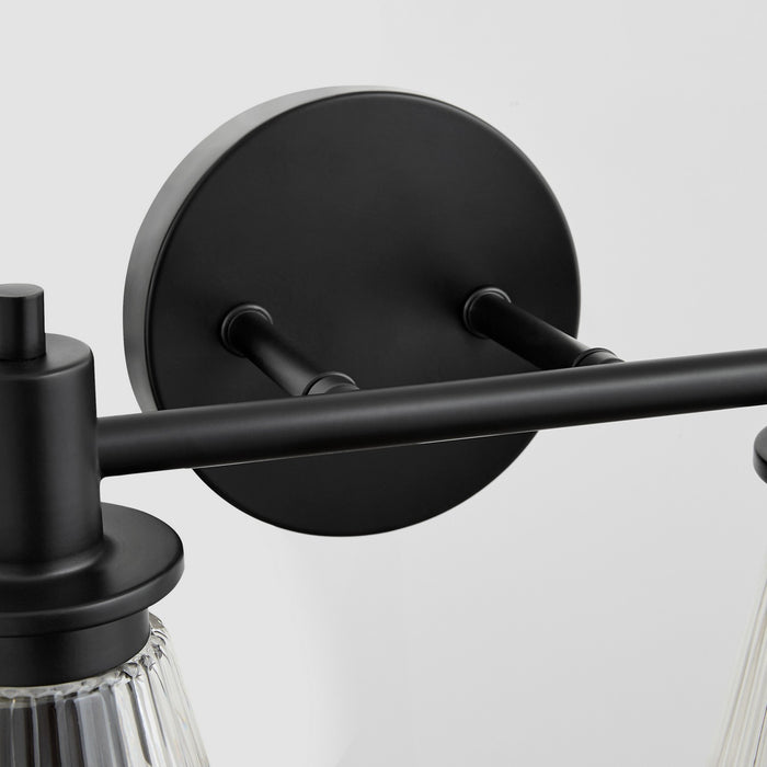Quorum 5803-2-59 Two Light Vanity, Matte Black