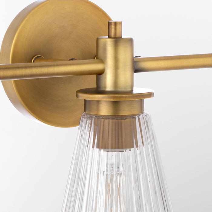 Quorum 5803-3-47 Three Light Vanity, Brushed Brass