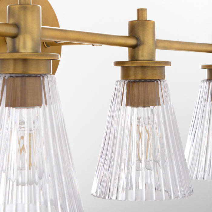 Quorum 5803-4-47 Four Light Vanity, Brushed Brass