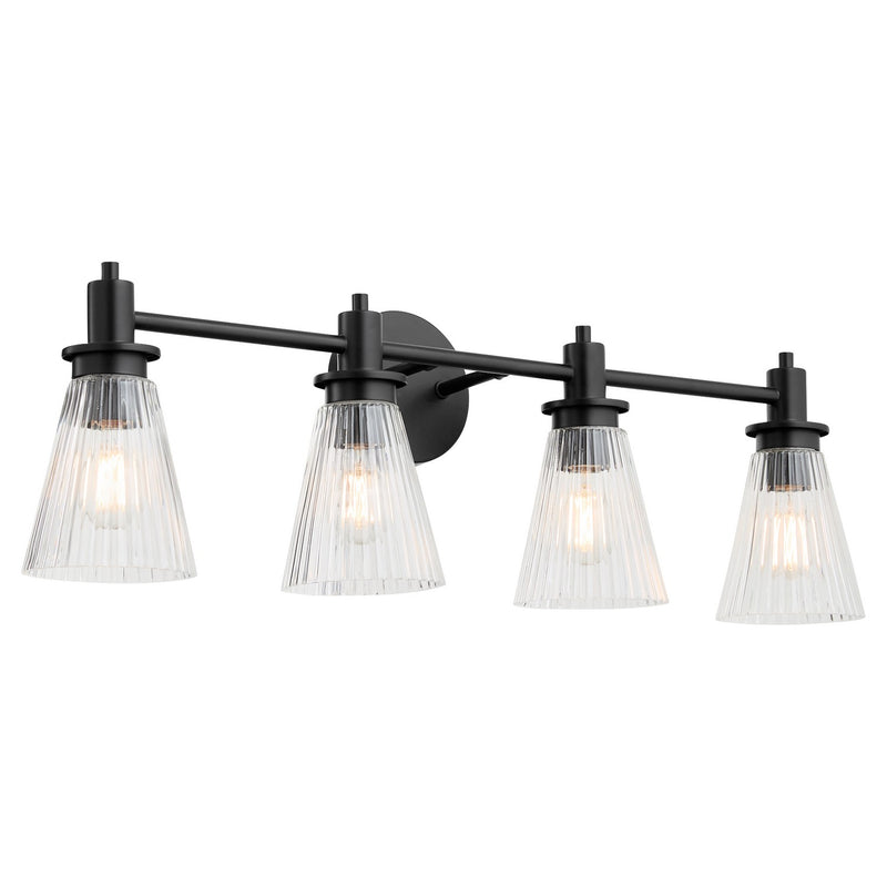 Quorum 5803-4-59 Four Light Vanity, Matte Black