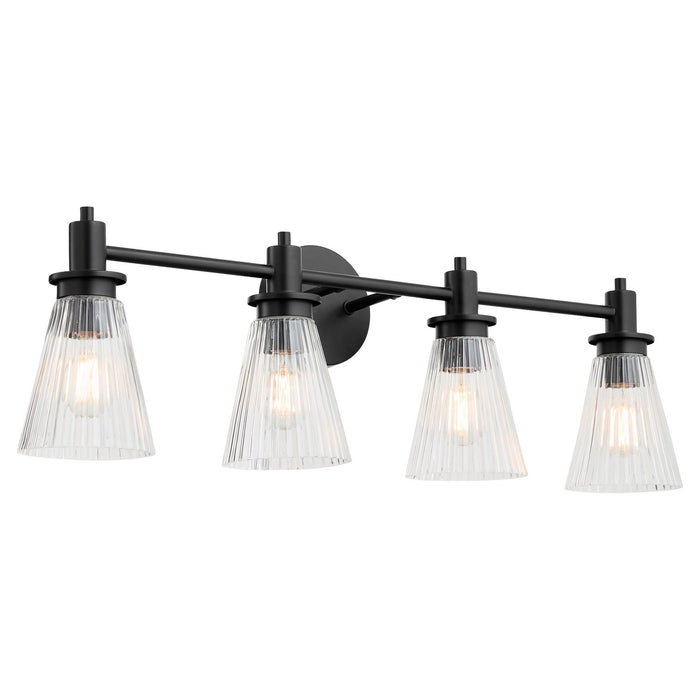 Quorum 5803-4-59 Four Light Vanity, Matte Black