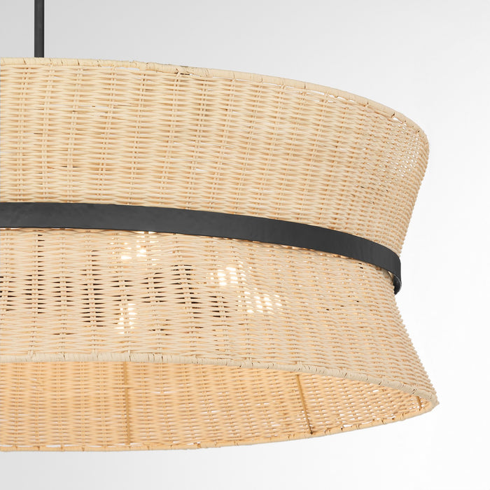 Quorum 6123-8-59 Eight Light Pendant, Matte Black