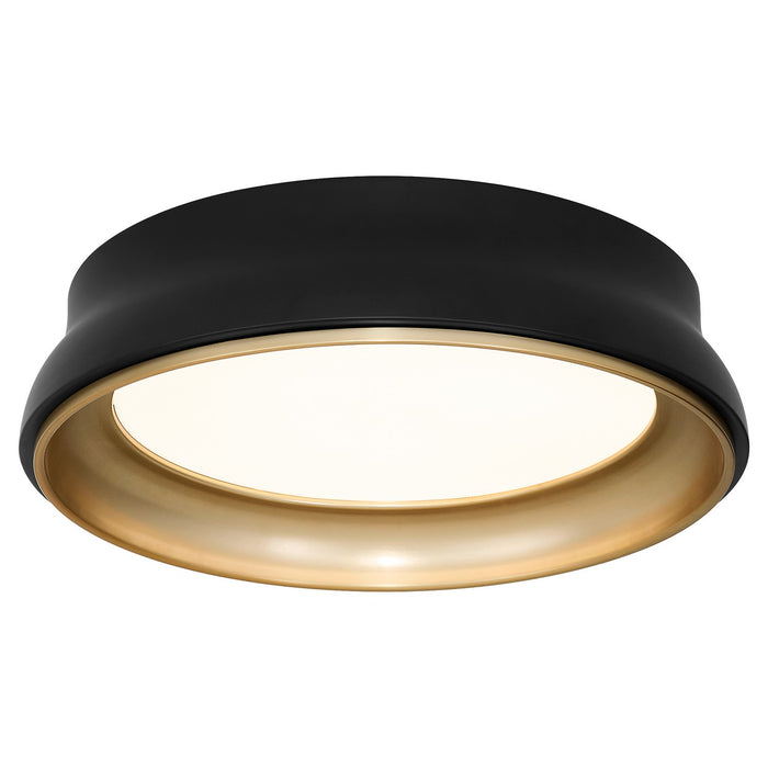 Quorum 8-2018-5947 Ceiling Mount, Matte Black / Brushed Brass