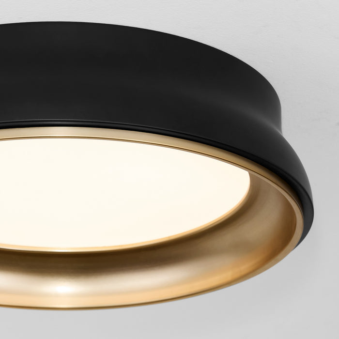 Quorum 8-2018-5947 Ceiling Mount, Matte Black / Brushed Brass