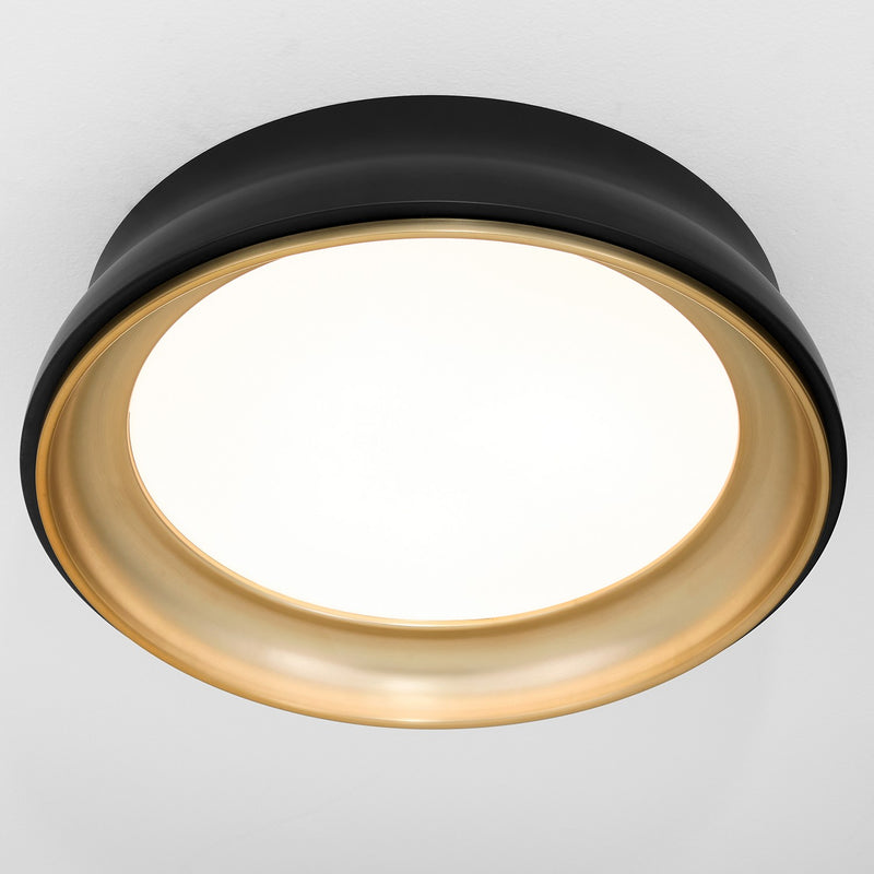 Quorum 8-2018-5947 Ceiling Mount, Matte Black / Brushed Brass