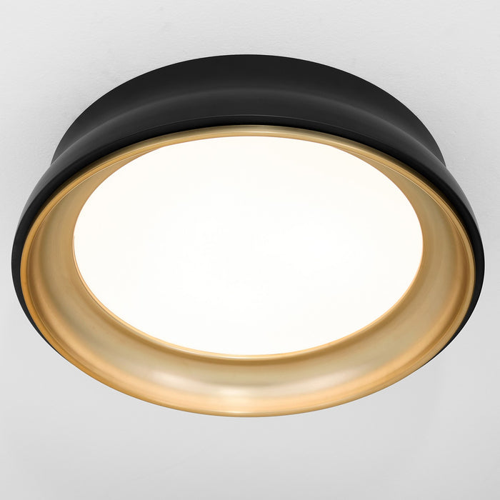 Quorum 8-2018-5947 Ceiling Mount, Matte Black / Brushed Brass