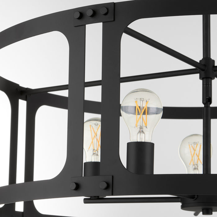 Quorum 8231-5-59 Five Light Pendant, Matte Black