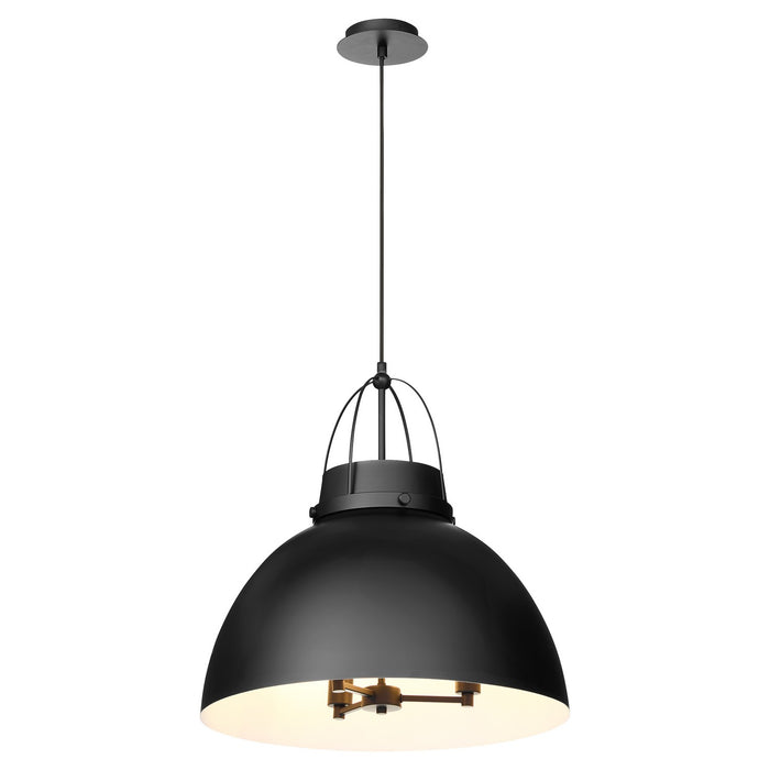 Quorum 823-3-59 Three Light Pendant, Matte Black