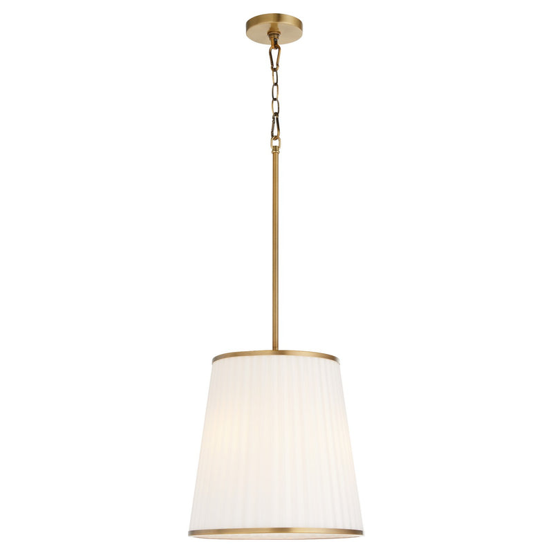 Quorum 8309-3-47 Three Light Pendant, Brushed Brass