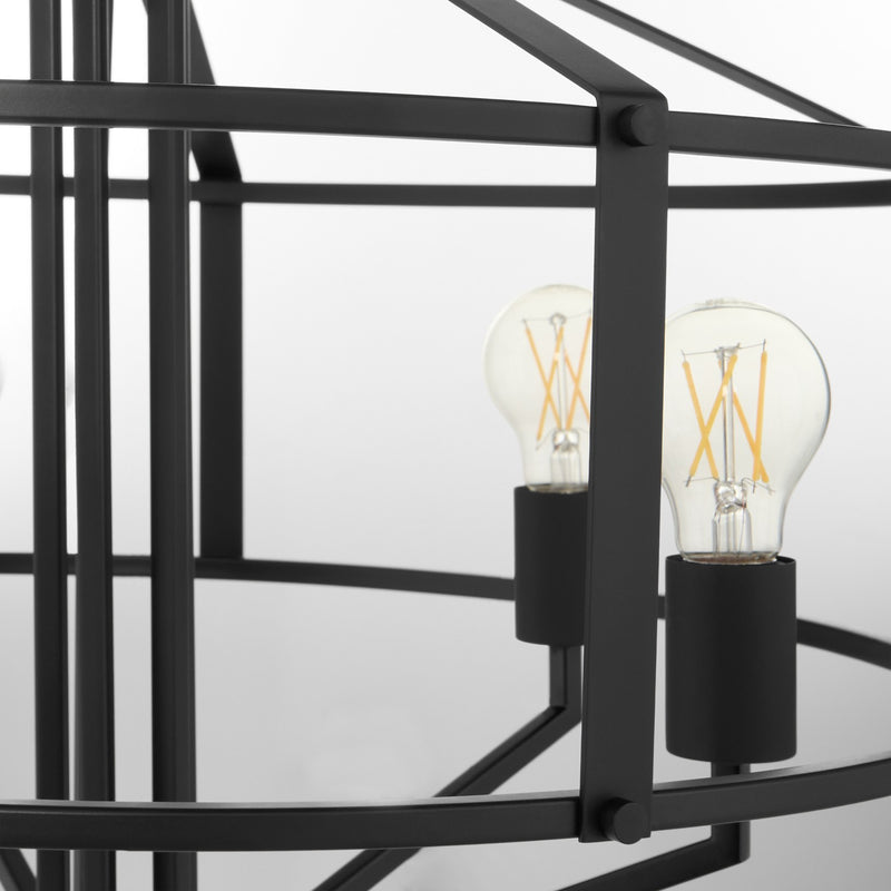 Quorum 8373-5-59 Five Light Pendant, Matte Black