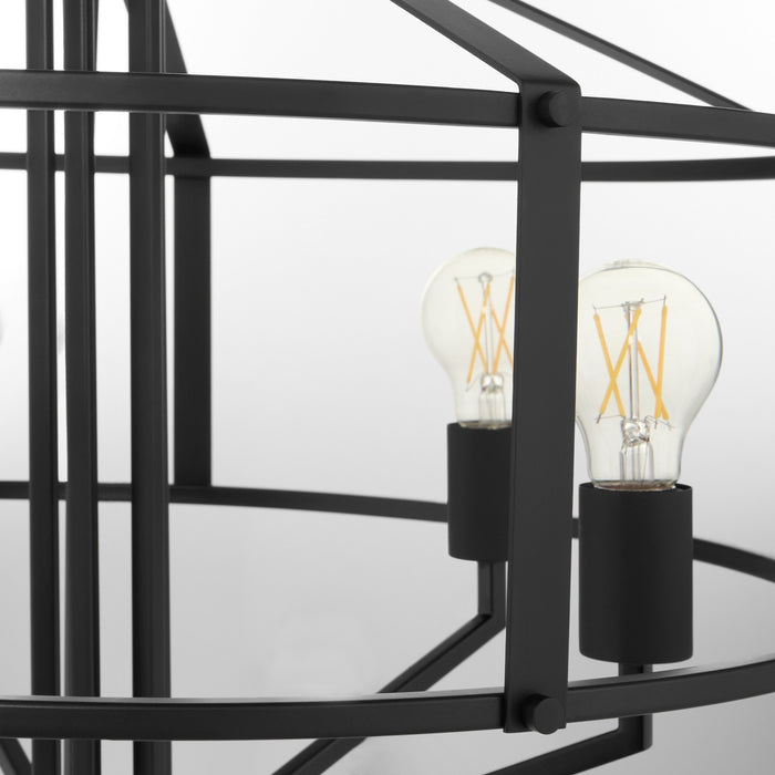 Quorum 8373-5-59 Five Light Pendant, Matte Black