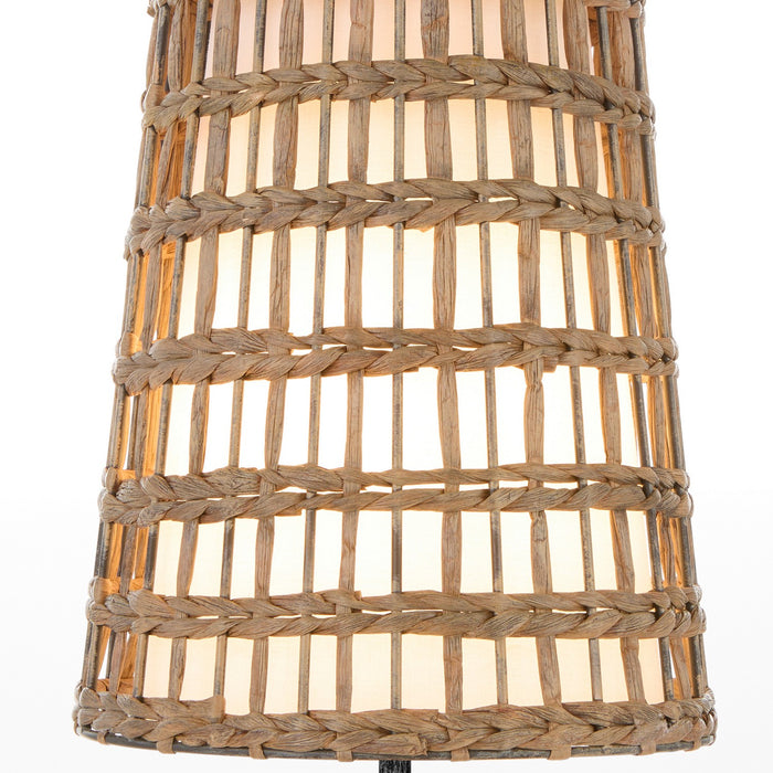 Cyan 11934 Three Light Pendant, Tobacco/Matte Black