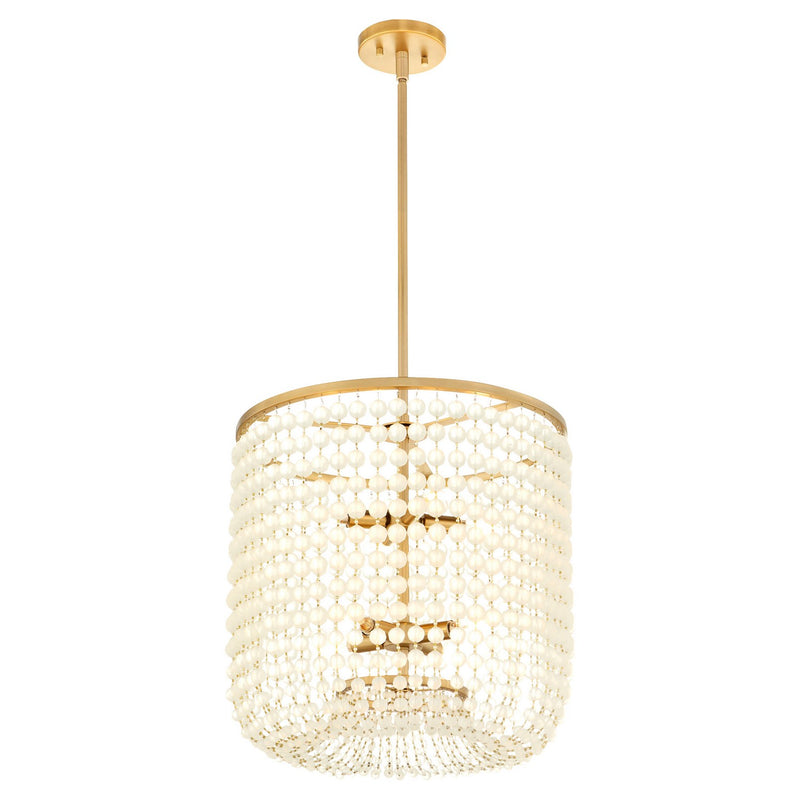 Cyan 11943 Eight Light Pendant, Aged Brass