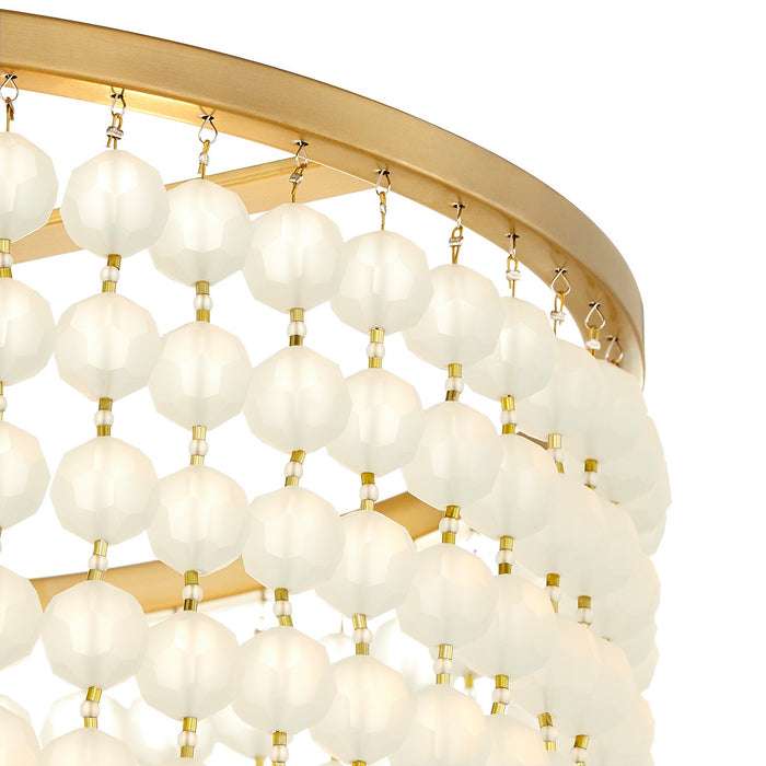 Cyan 11943 Eight Light Pendant, Aged Brass
